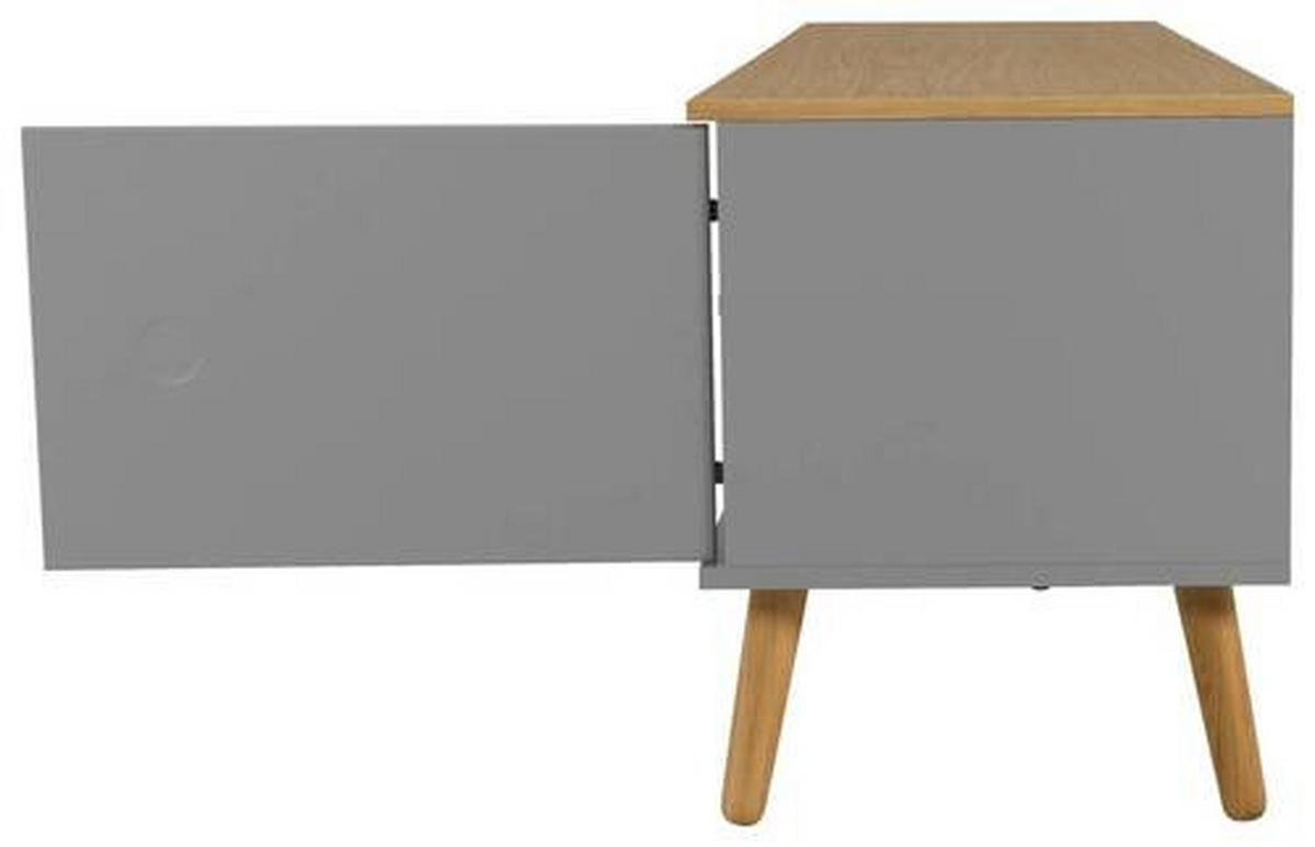 TV-ELEMENT - Eichefarben/Grau, MODERN, Holz/Holzwerkstoff (192/54/43cm)