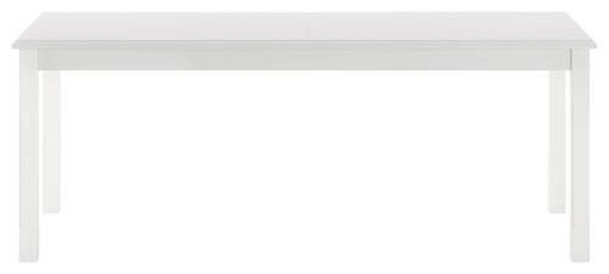 ESSTISCH Weiß rechteckig  ausziehbar  - Weiß, ROMANTIK / LANDHAUS, Holz/Holzwerkstoff (200/100/75cm) - Livetastic