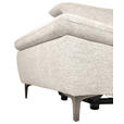 ECKSOFA Beige Webstoff Rücken echt, Relaxfunktion  - Beige/Schwarz, KONVENTIONELL, Textil/Metall (288/225cm) - Carryhome