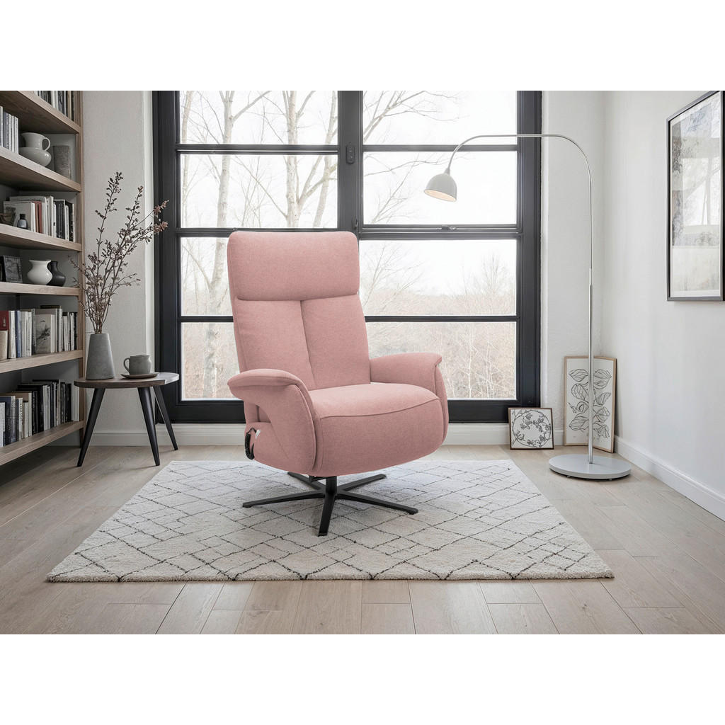 Sit & More RELAXAČNÉ KRESLO, textil, staroružová