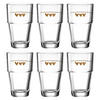 LATTE-MACCHIATO-SET Solo 6-teilig  - Transparent/Braun, KONVENTIONELL, Glas (410ml) - Leonardo