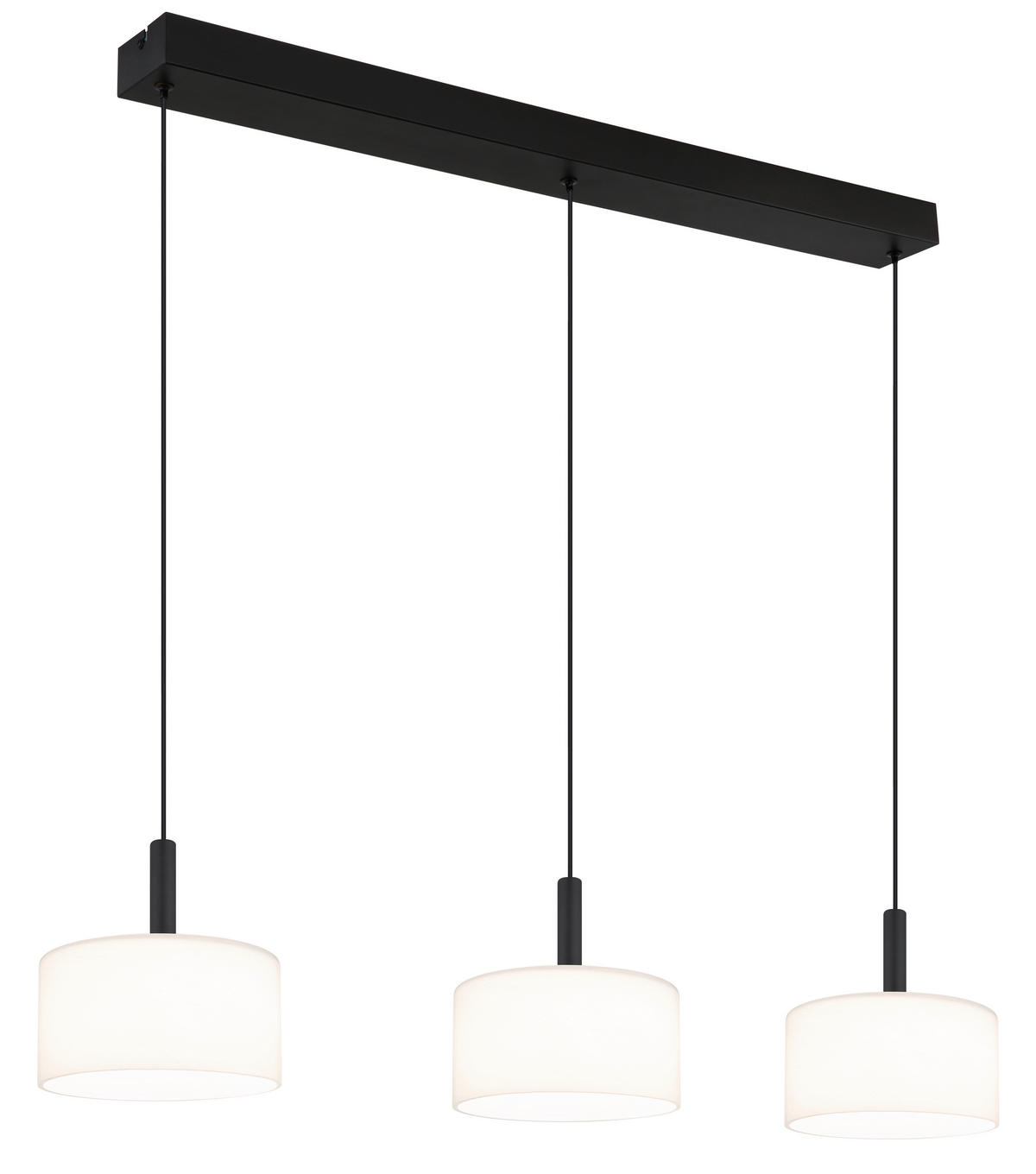 VISEČA LED-SVETILKA  TRENTON //3000, 6000, 4000 K/230 V/ - črna/bela, Design, kovina/umetna masa (90/20/150cm) - Globo