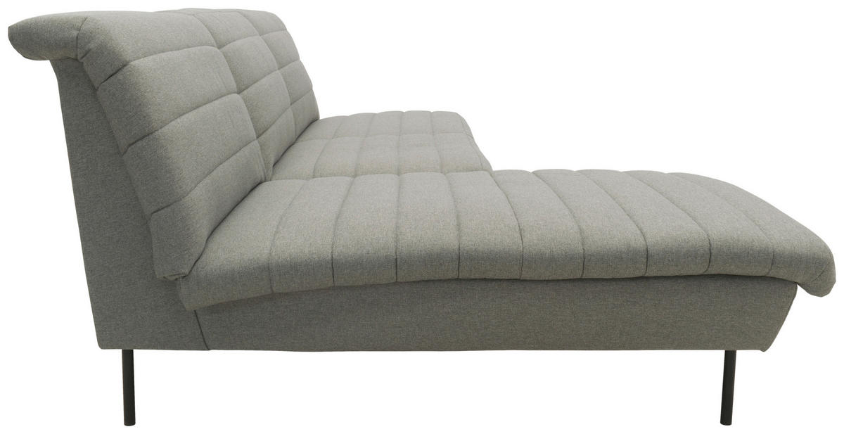 ECKSOFA in Webstoff Graubraun  168/274 cm  - Graubraun/Schwarz, Design, Textil/Metall (168/274cm) - LOOKS by W.Joop