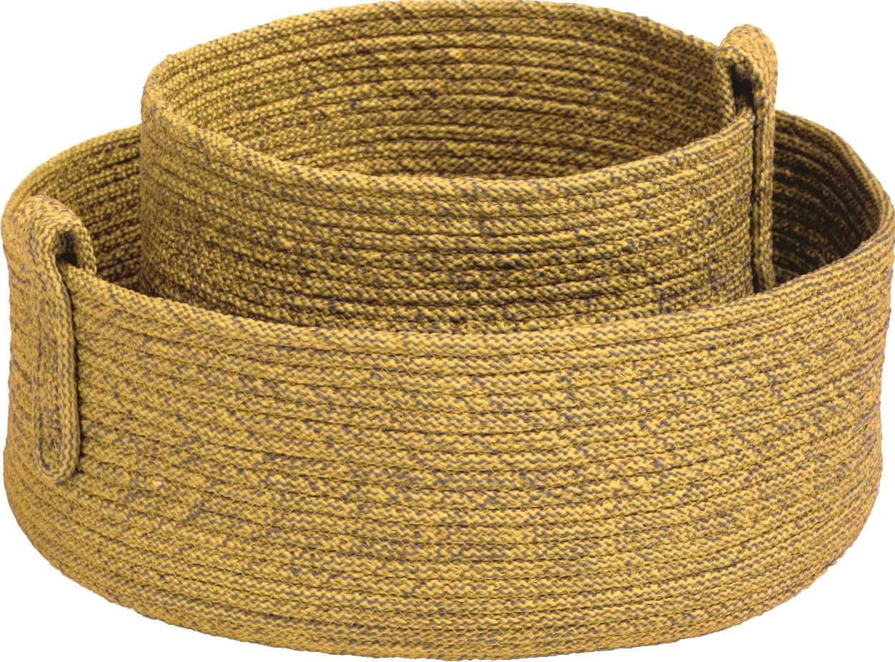 KORBSET 2-teilig  - Gelb, Basics, Textil - Stern