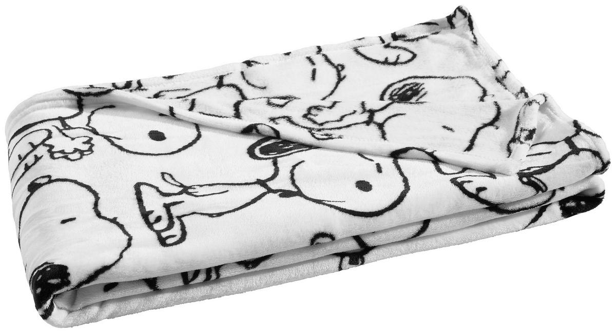 WOHNDECKE Snoopy 150/200 cm  - Weiß, Basics, Textil (150/200cm) - Herding