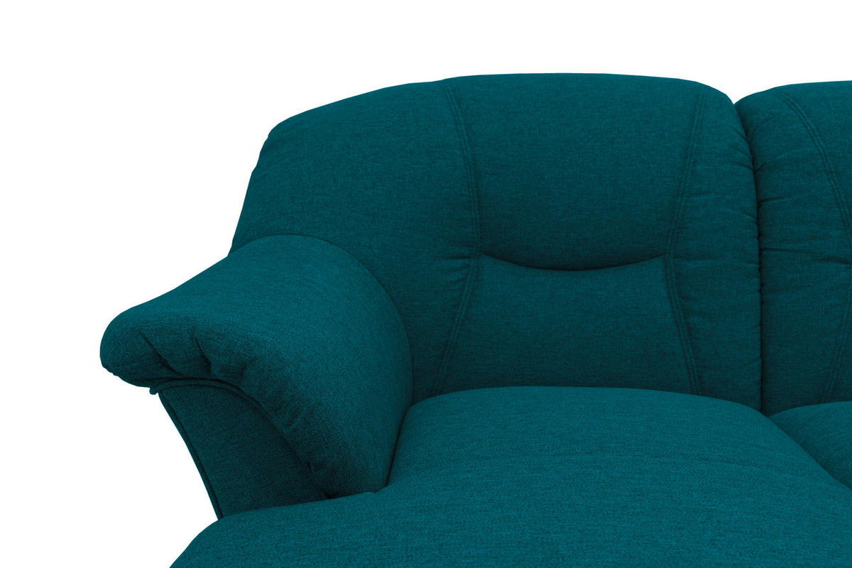 WOHNLANDSCHAFT Dunkelblau Mikrofaser  - Schwarz/Dunkelblau, KONVENTIONELL, Kunststoff/Textil (146/295/180cm) - MID.YOU