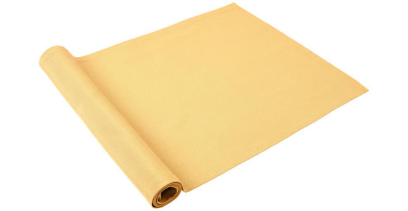TISCHLÄUFER Home Textil Flachgewebe Gelb 45/150 cm  - Gelb, Basics, Textil (45/150cm) - Novel