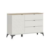 SIDEBOARD  138/90/41,5 cm 3 Schublade(n)  - Kaschmir/Eichefarben, MODERN, Holzwerkstoff/Kunststoff (138/90/41,5cm) - Milino