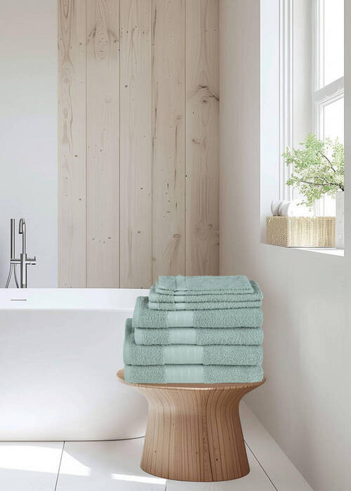 FROTTIERSET 8-teilig  - Basics, Textil (70/140cm)