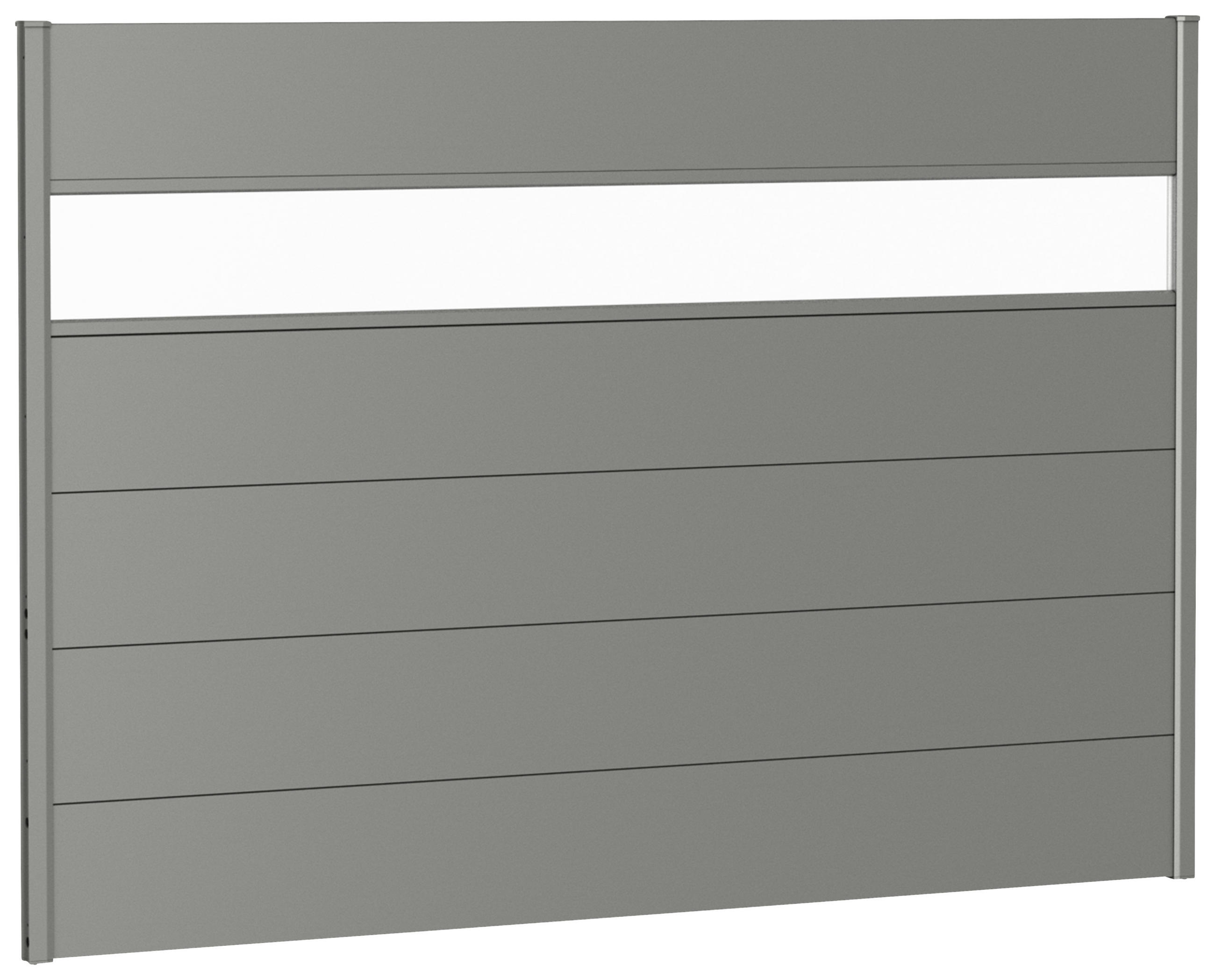 SICHTSCHUTZ  - Grau, Basics, Kunststoff/Metall (194/137/4,4cm) - Biohort