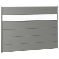 SICHTSCHUTZ  - Grau, Basics, Kunststoff/Metall (194/137/4,4cm) - Biohort