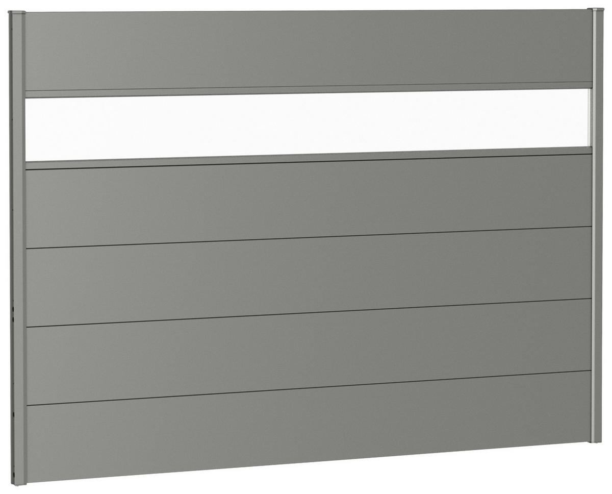 SICHTSCHUTZ  - Grau, Basics, Kunststoff/Metall (194/137/4,4cm) - Biohort