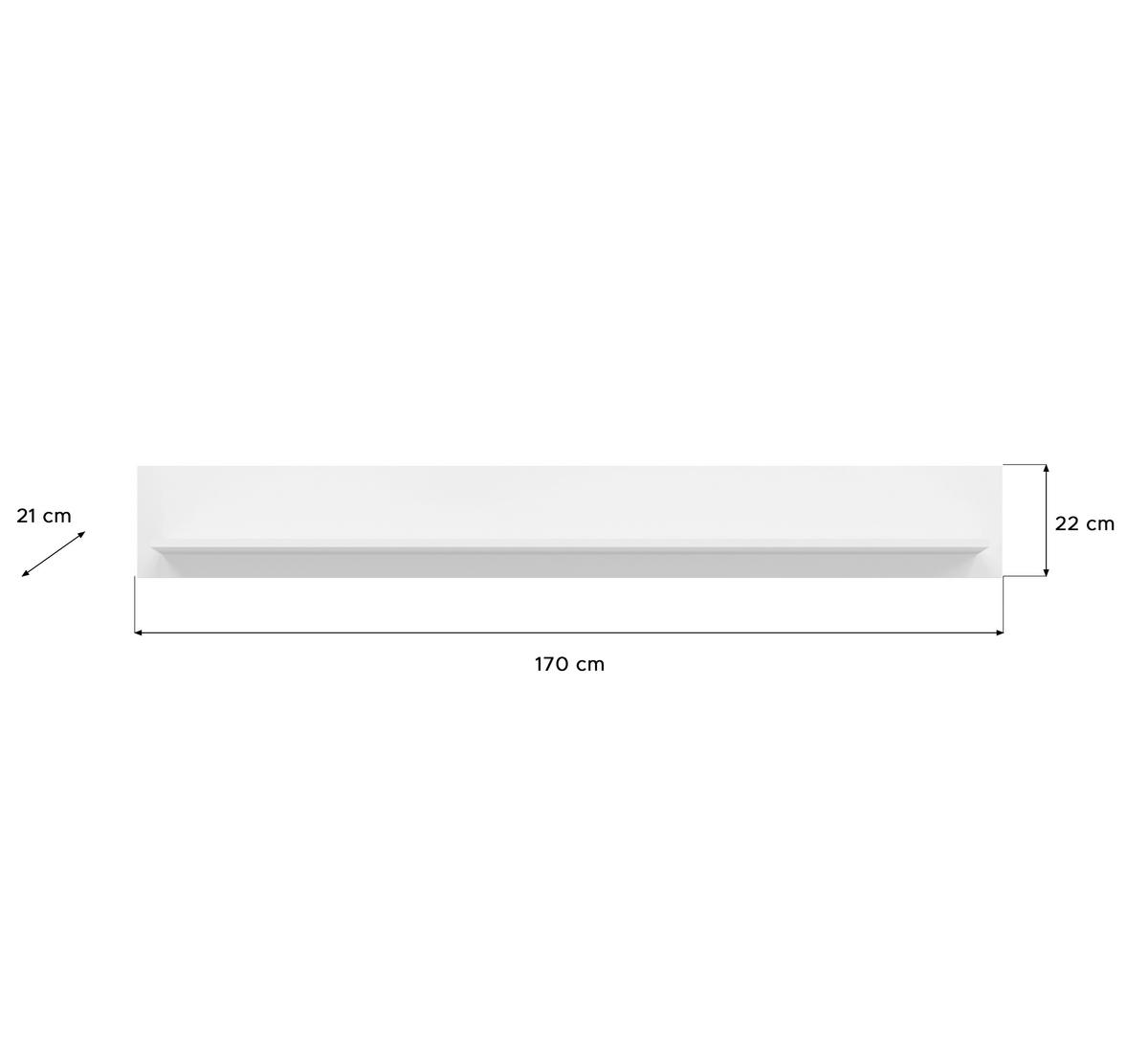 HYLLKOMBINATION  i vit högglans  351/202/46 cm  - vit högglans/silver, Design, trämaterial/plast (351/202/46cm) - MID.YOU
