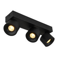 LED ZÁŘIČ, 33/7.2/12 cm - černá/průhledné, Design, kov/plast (33/7.2/12cm) - Globo