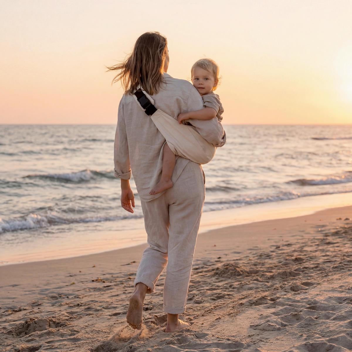 HÜFTTRAGE  - Naturfarben, Basics, Textil - Fillikid