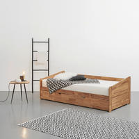 AUSZIEHBETT 90/200 cm Eichefarben  - Eichefarben, Natur, Holz (90/200cm) - Livetastic