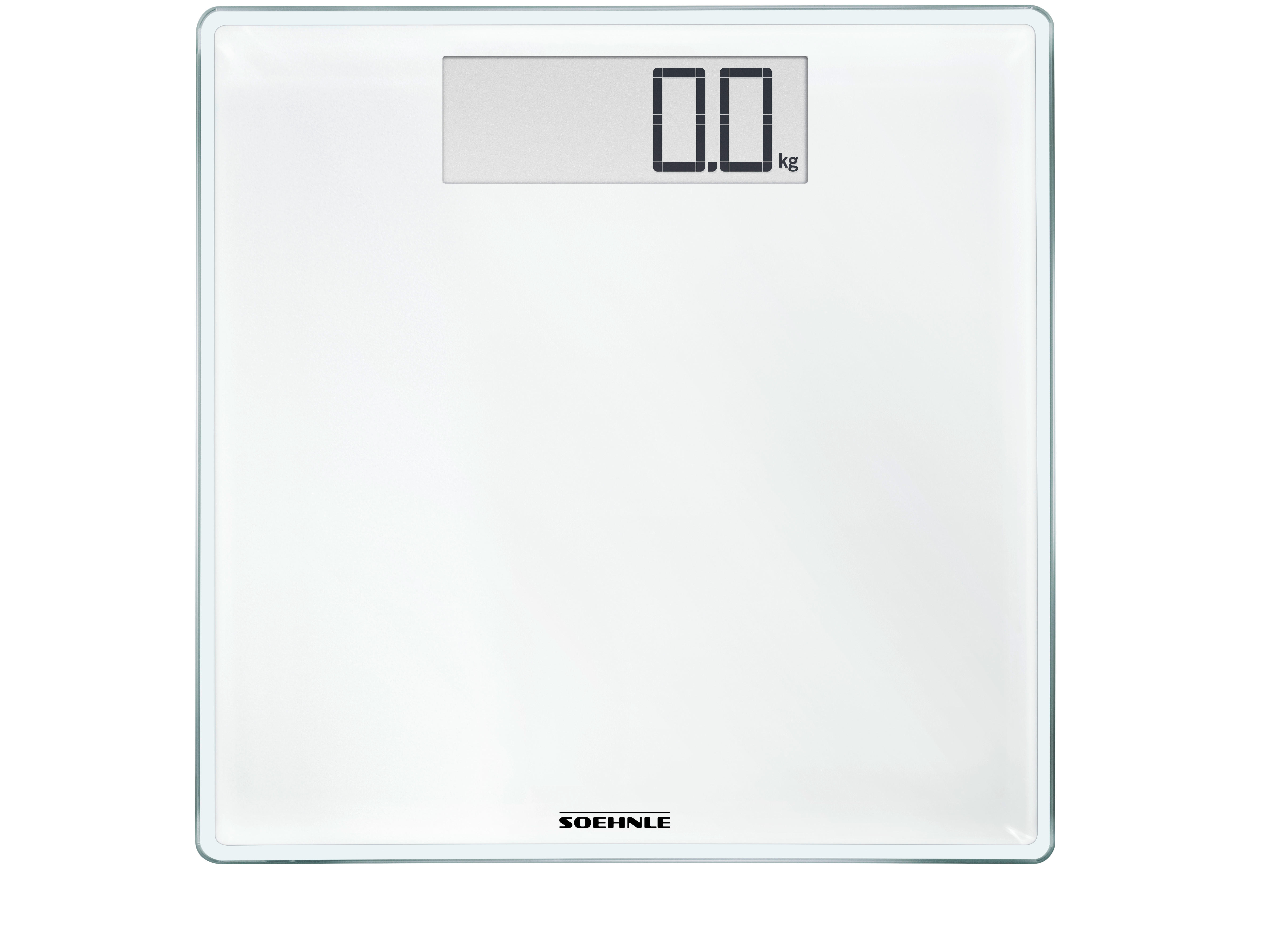 FÜRDŐSZOBAMÉRLEG digitális  - fehér, Basics, műanyag/Üveg (31/31/2cm) - Soehnle