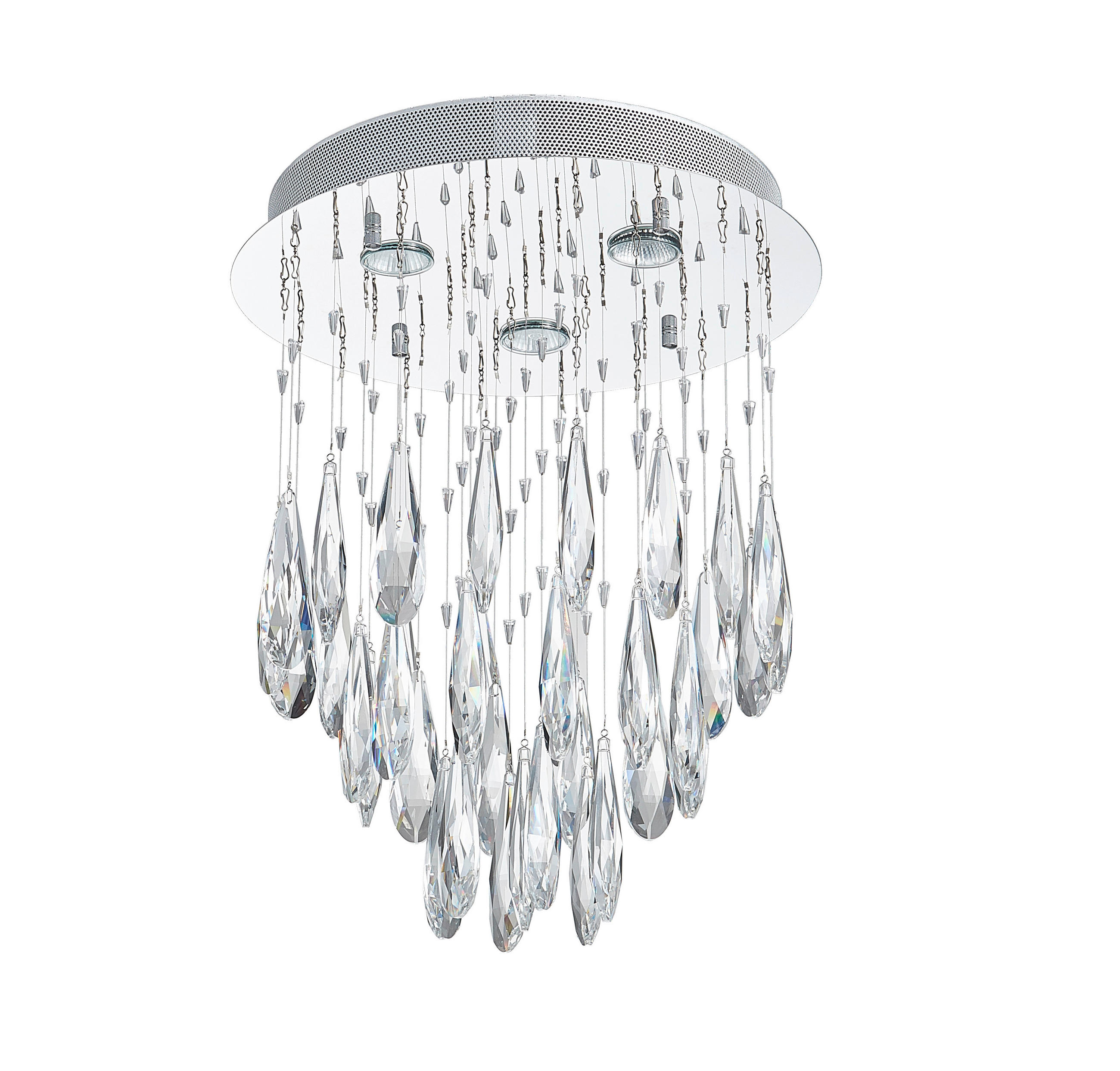 PLAFONIERĂ - culoare crom, Basics, metal (48,5/40/40cm)