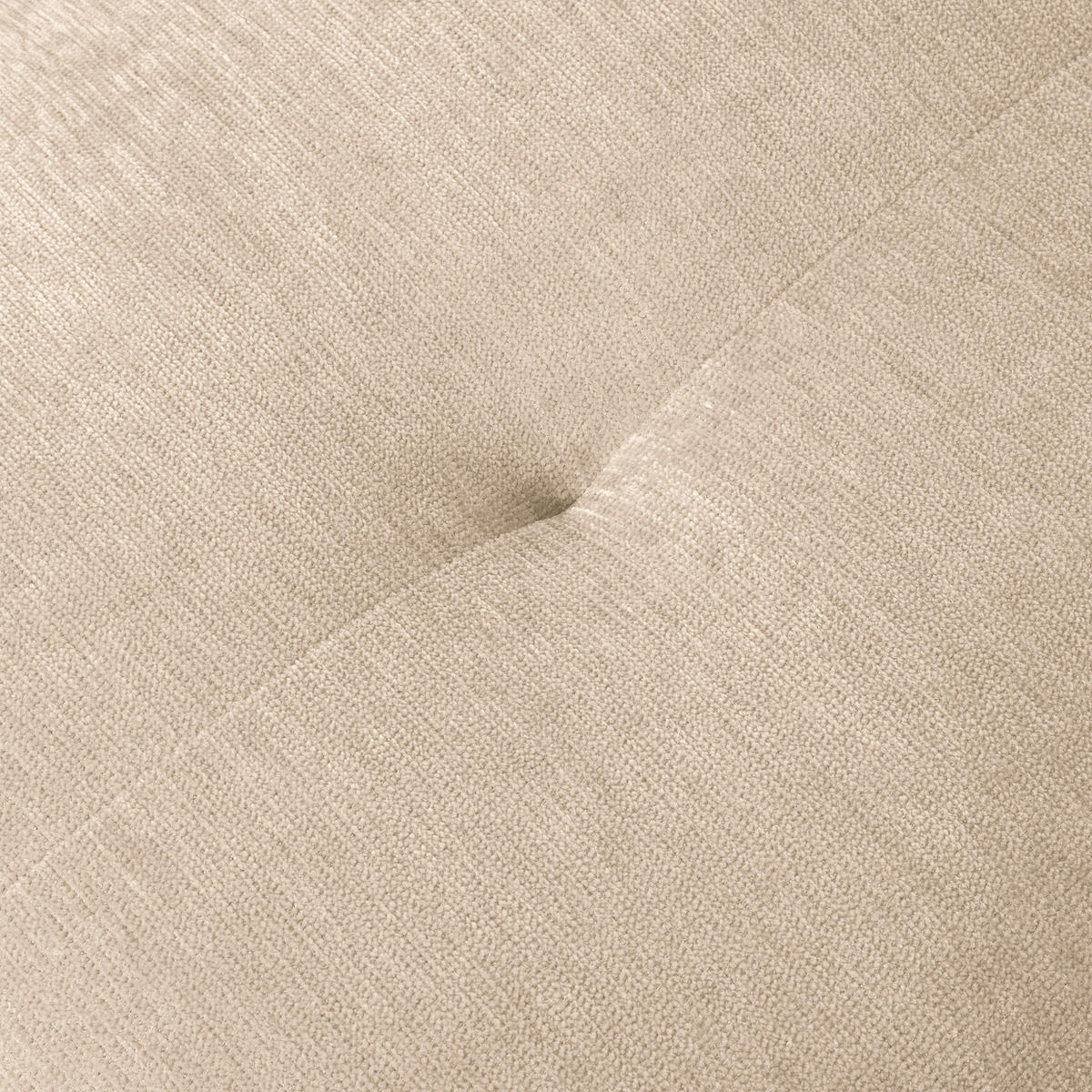 HOCKER in Textil Creme  - Creme/Schwarz, Modern, Kunststoff/Textil (102/46/65cm) - Trendmanufaktur