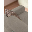 3-SITZER-SOFA in Flachgewebe Creme  - Chromfarben/Creme, Design, Textil/Metall (195/83/85cm) - Xora