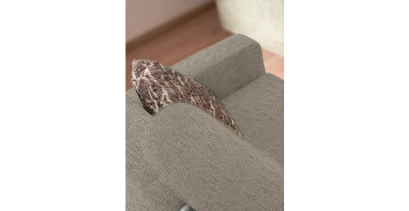 3-SITZER-SOFA in Flachgewebe Creme  - Chromfarben/Creme, Design, Textil/Metall (195/83/85cm) - Xora