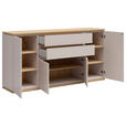 SIDEBOARD  184/93/42 cm 2 Schublade(n)  - Kaschmir/Eichefarben, Design, Holzwerkstoff (184/93/42cm) - Xora