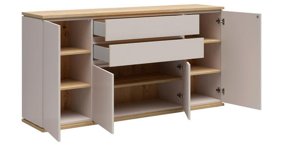 SIDEBOARD  184/93/42 cm 2 Schublade(n)  - Kaschmir/Eichefarben, Design, Holzwerkstoff (184/93/42cm) - Xora