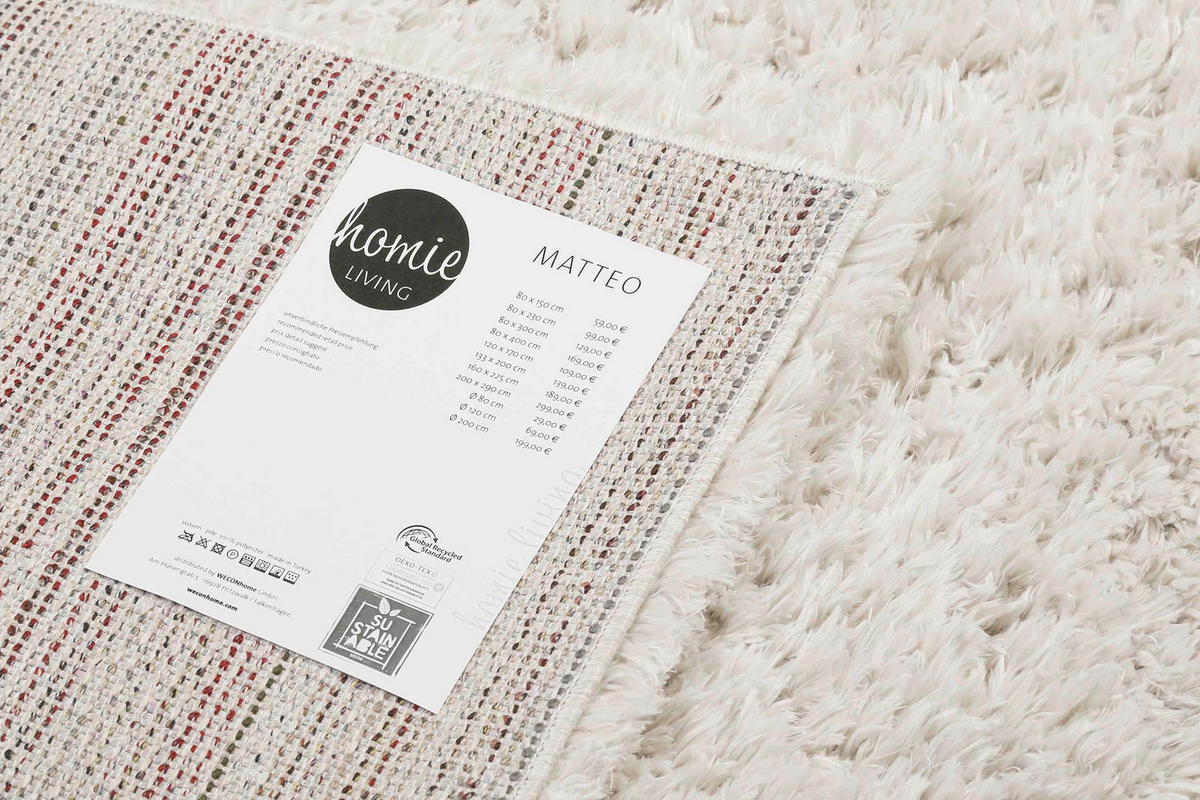 LÄUFER 80/230 cm Matteo  - Beige, KONVENTIONELL, Textil (80/230cm) - WECON HOME