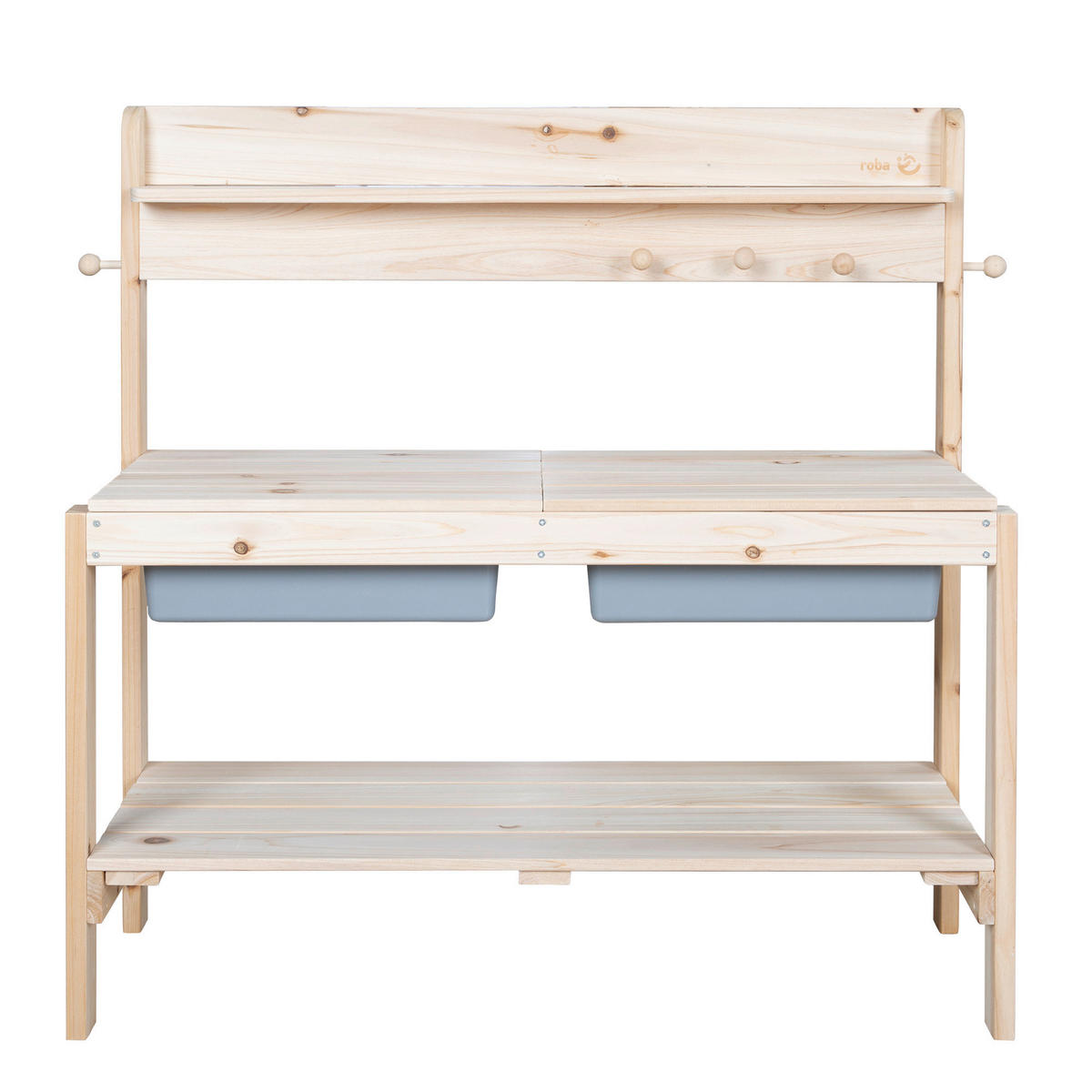 MATSCHKÜCHE  - Naturfarben, Basics, Holz/Kunststoff (89,5/88,5/35cm) - Roba