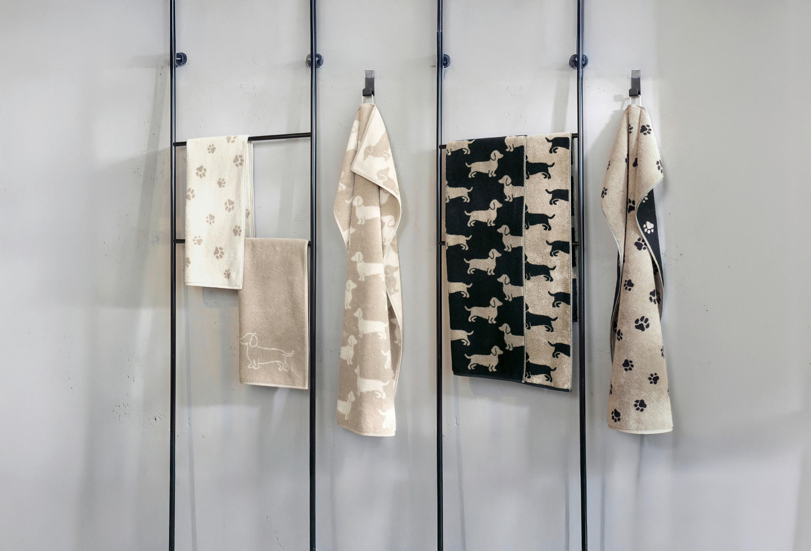 RUČNÍK, 50/100 cm, přírodní barvy, béžová - přírodní barvy/béžová, Basics, textil (50/100cm) - Cawoe