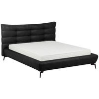 POLSTERBETT gepolstertes Kopfteil Anthrazit 180/200 cm  - Anthrazit/Schwarz, Design, Leder/Metall (180/200cm) - Esposa