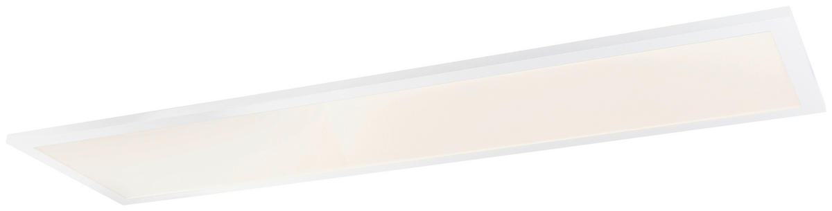 LED-DECKENLEUCHTE 40 W    120/30/5,3 cm  - Weiss/Opal, Design, Kunststoff/Metall (120/30/5,3cm) - Novel