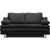 SCHLAFSOFA Anthrazit  - Chromfarben/Anthrazit, Design, Textil/Metall (194/96/86cm) - Novel