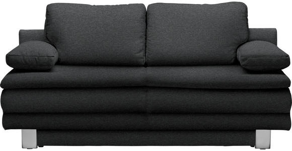 SCHLAFSOFA Anthrazit - Chromfarben/Anthrazit, Design, Textil/Metall (194/96/86cm) - Novel