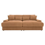 BIGSOFA in Cord Rostfarben  - Rostfarben/Schwarz, MODERN, Kunststoff/Textil (230/85/190cm) - Carryhome