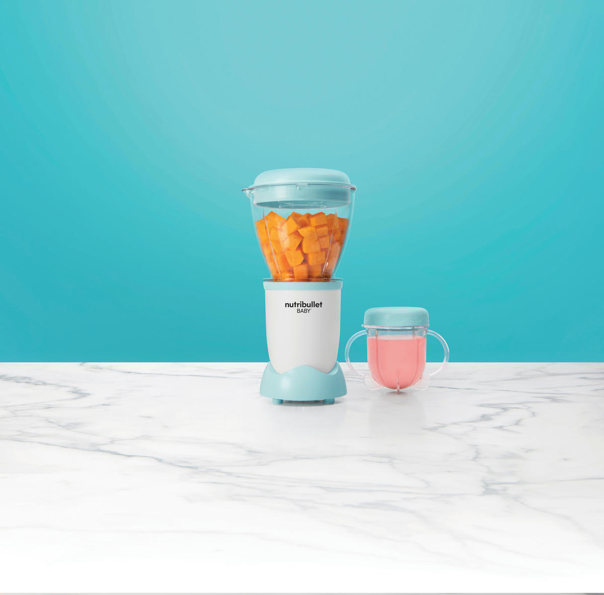 STANDMIXER  - Blau/Weiss, Basics, Kunststoff/Metall (30/23/27cm)