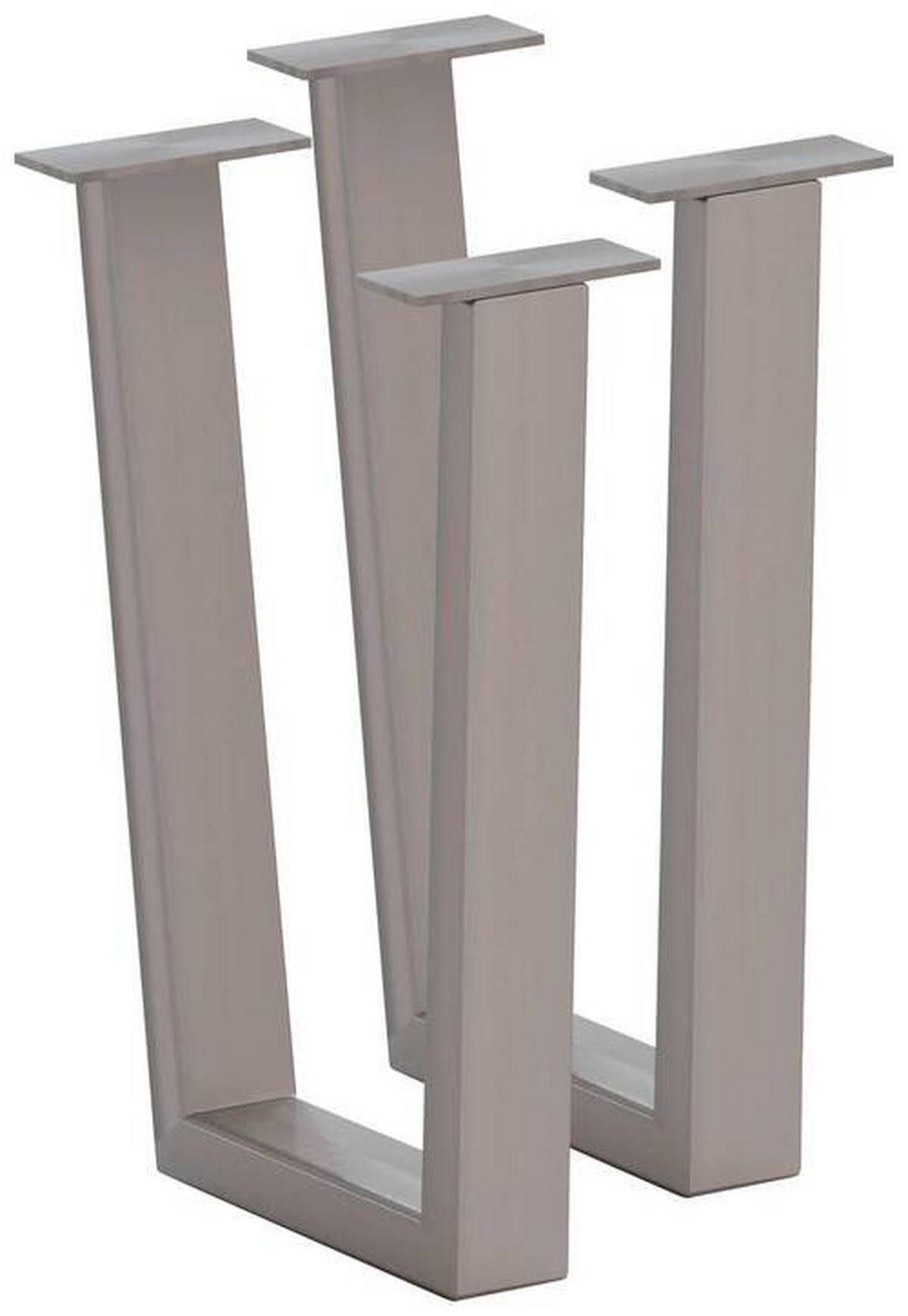 BANKGESTELL in  - Edelstahlfarben, Design, Metall (6/45/32cm) - Waldwelt