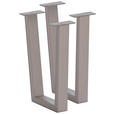 BANKGESTELL 6/45/32 cm  - Edelstahlfarben, Design, Metall (6/45/32cm) - Waldwelt