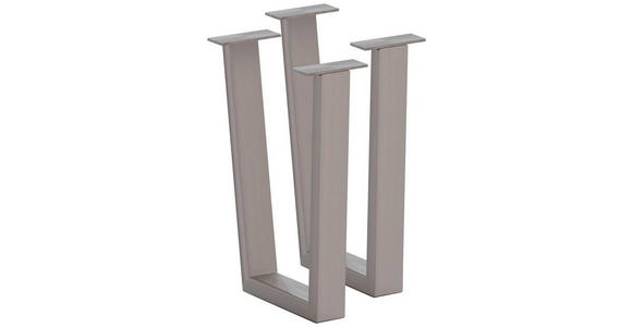 BANKGESTELL 6/45/32 cm - Edelstahlfarben, Design, Metall (6/45/32cm) - Waldwelt