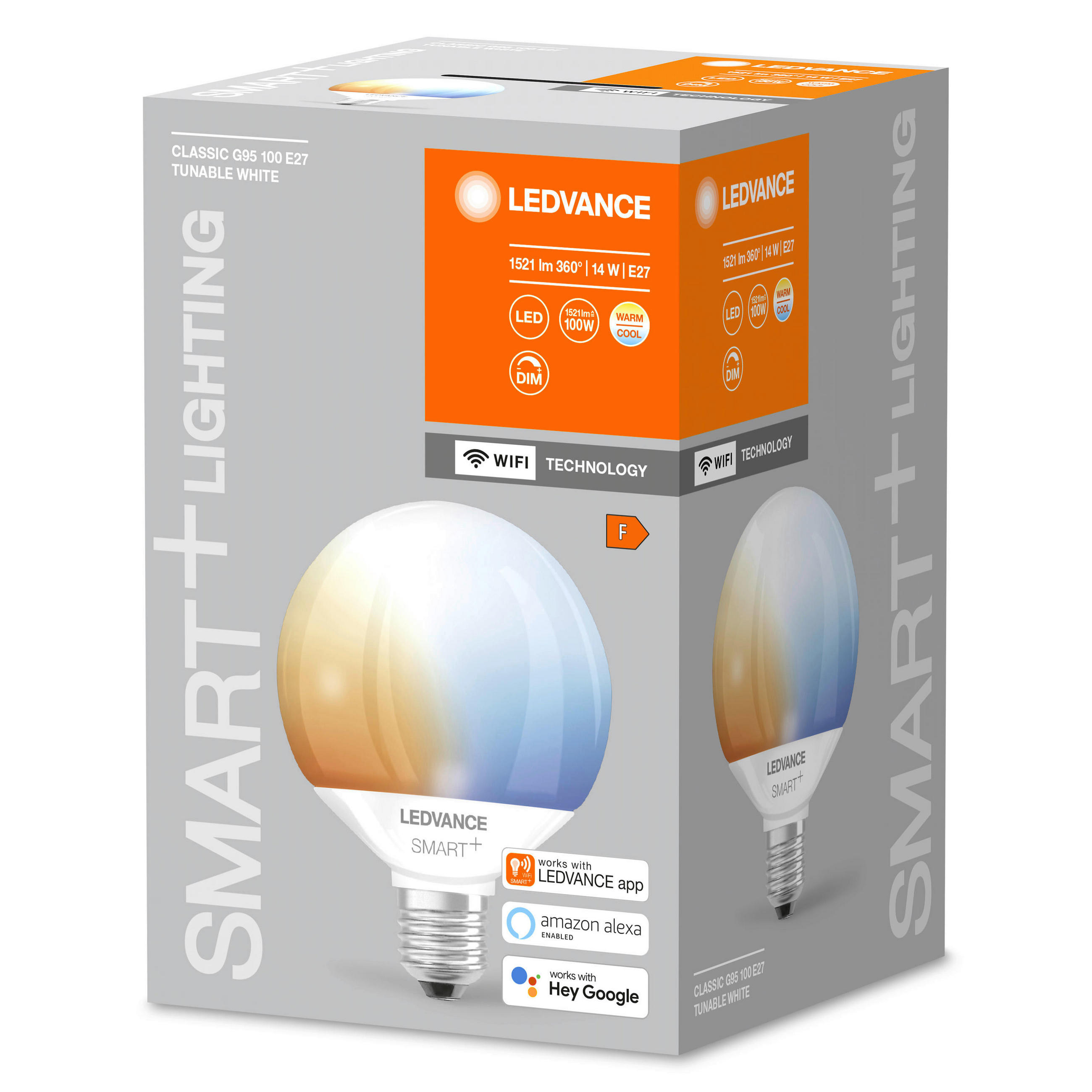 LED-LEUCHTMITTEL   E27 14 W  - Weiß, Basics, Glas/Metall (13,8/14,2/13,8cm) - Ledvance