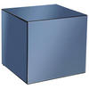 COUCHTISCH Spiegelglas 40/40/40 cm quadratisch Schwarz  - Schwarz, Design, Glas/Holzwerkstoff (40/40/40cm) - MID.YOU