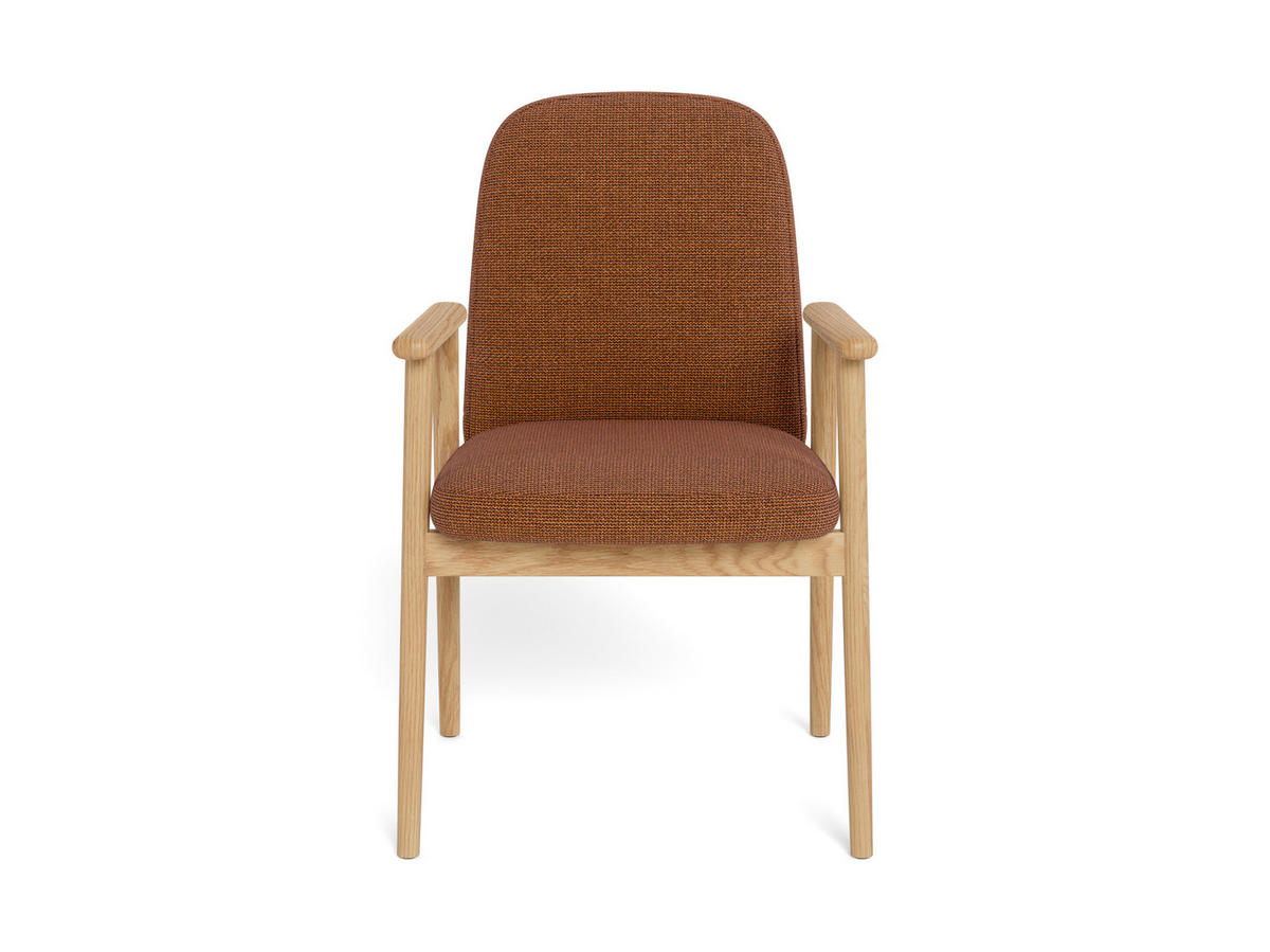 ARMLEHNSTUHL     - Terracotta, MODERN, Holz/Textil (55/88/60,5cm) - MID.YOU