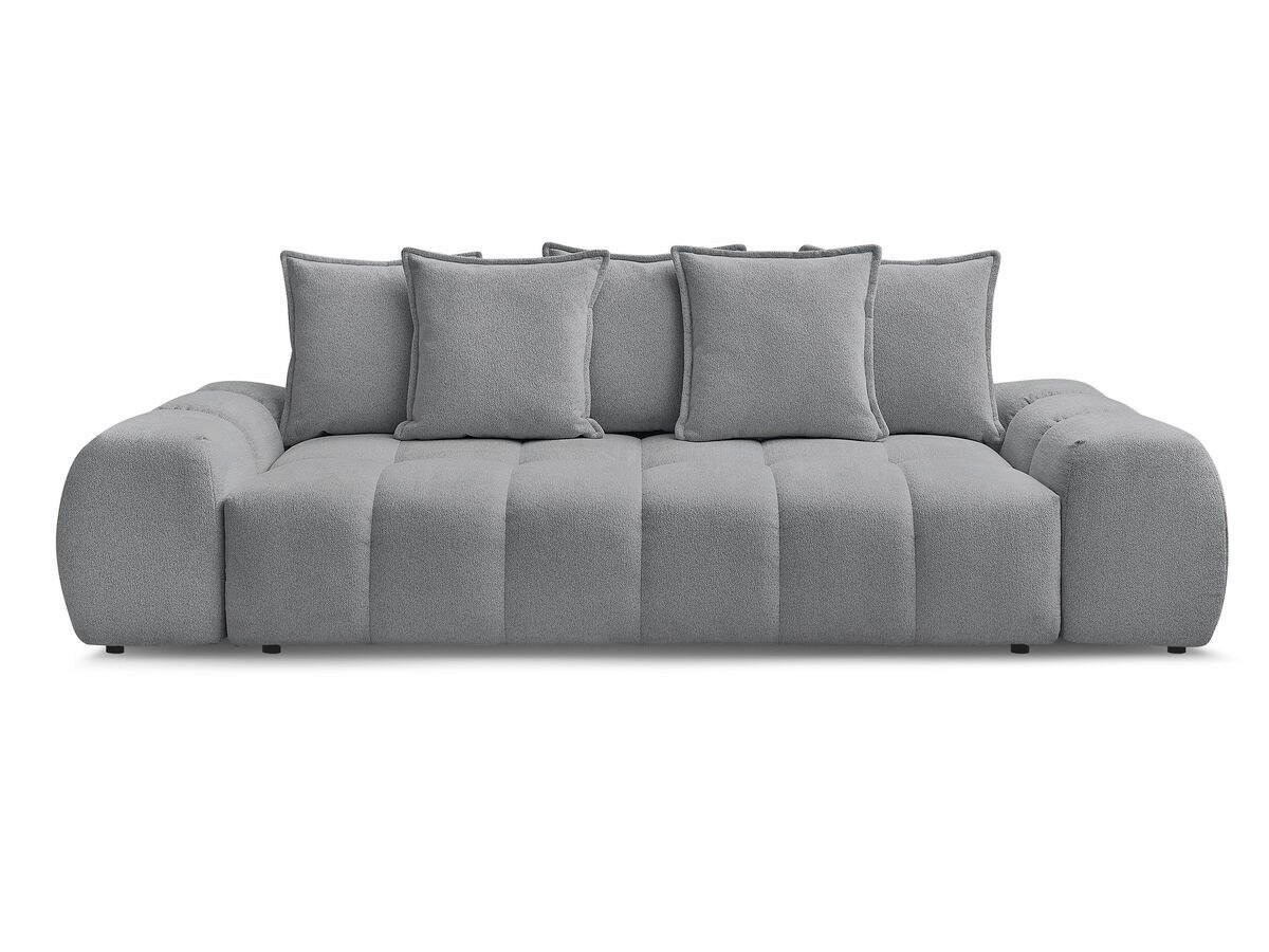 SCHLAFSOFA EVEREST  mit Armteil links, Armteil rechts Flachgewebe Dunkelgrau  - Dunkelgrau/Schwarz, MODERN, Kunststoff/Textil (278/115/90cm) - Livetastic