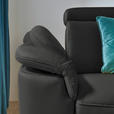 ECKSOFA in Echtleder Anthrazit  - Anthrazit/Schwarz, Design, Leder/Metall (285/239cm) - Cantus