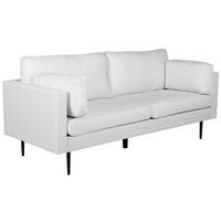 3-SITS SOFFA i flatväv beige, svart  - beige/svart, Design, metall/textil (201/92/83cm) - Best Price