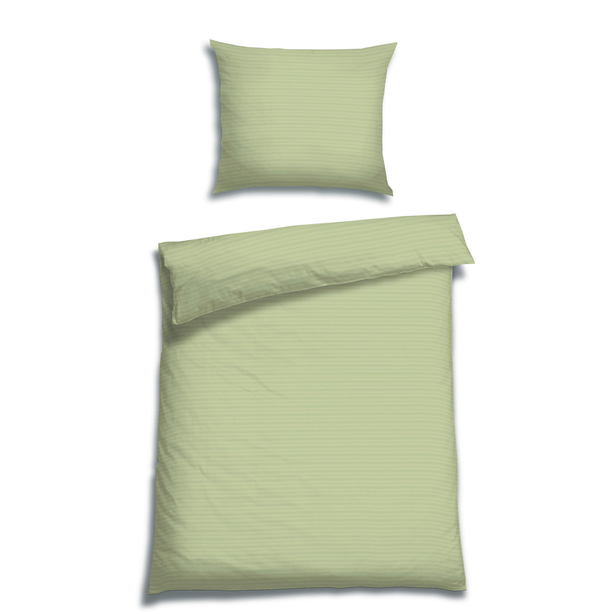 BETTWÄSCHE Seersucker 140/200 cm  - Salbeigrün, Basics, Textil (140/200cm) - Florella