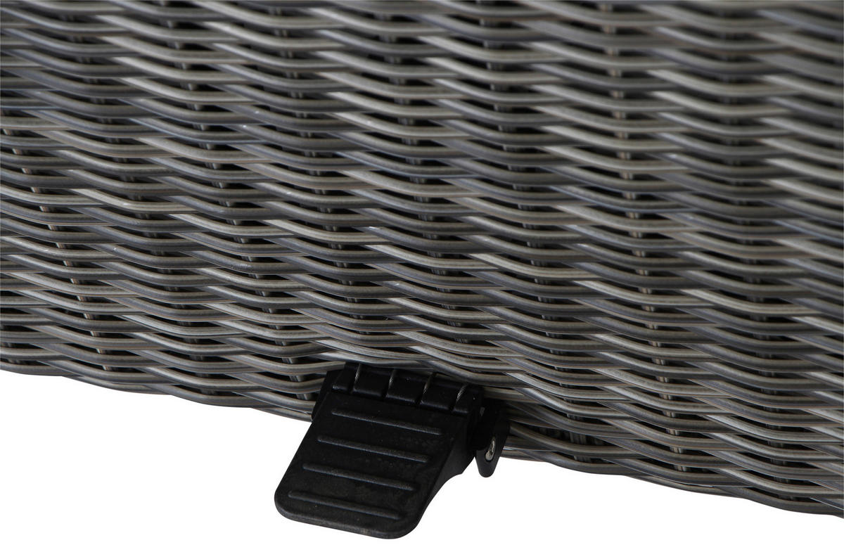 LOUNGEGARNITUR 5-teilig   83/103/160 cm Aluminium  - Grau, Basics, Keramik/Kunststoff (83/103/160cm) - Siena Garden