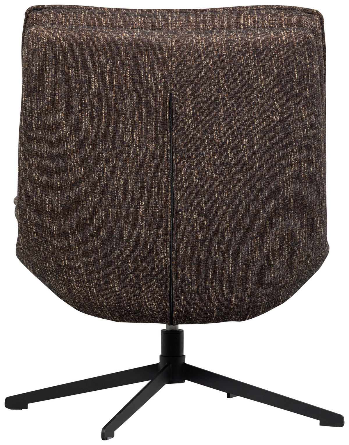 SESSEL in Webstoff Braun  - Schwarz/Braun, Design, Textil/Metall (75/88/94cm) - Livetastic