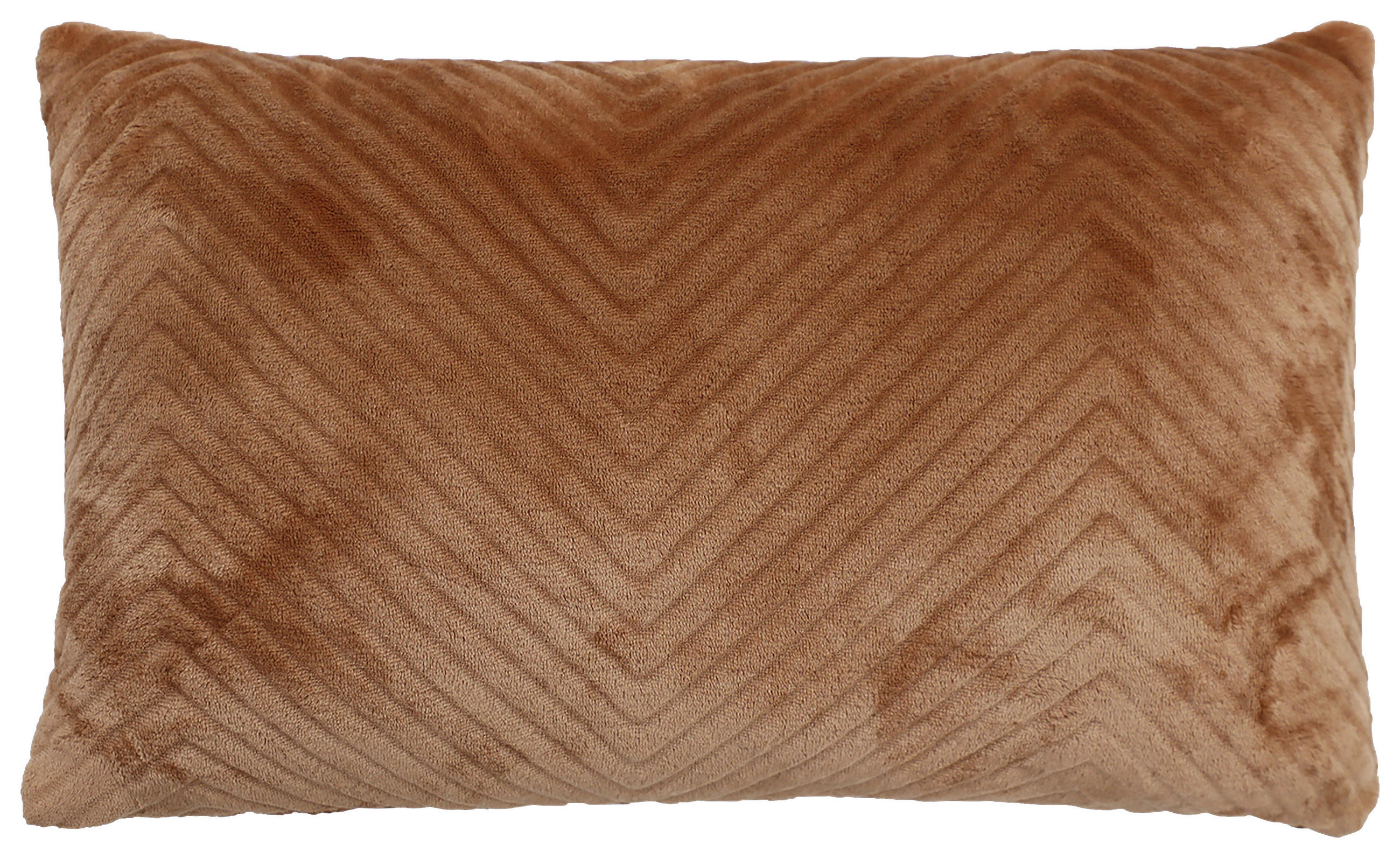 OKRASNA BLAZINA  ZICK-ZACK    30/50 cm         - rjava, Basics, tekstil (30/50cm) - Novel
