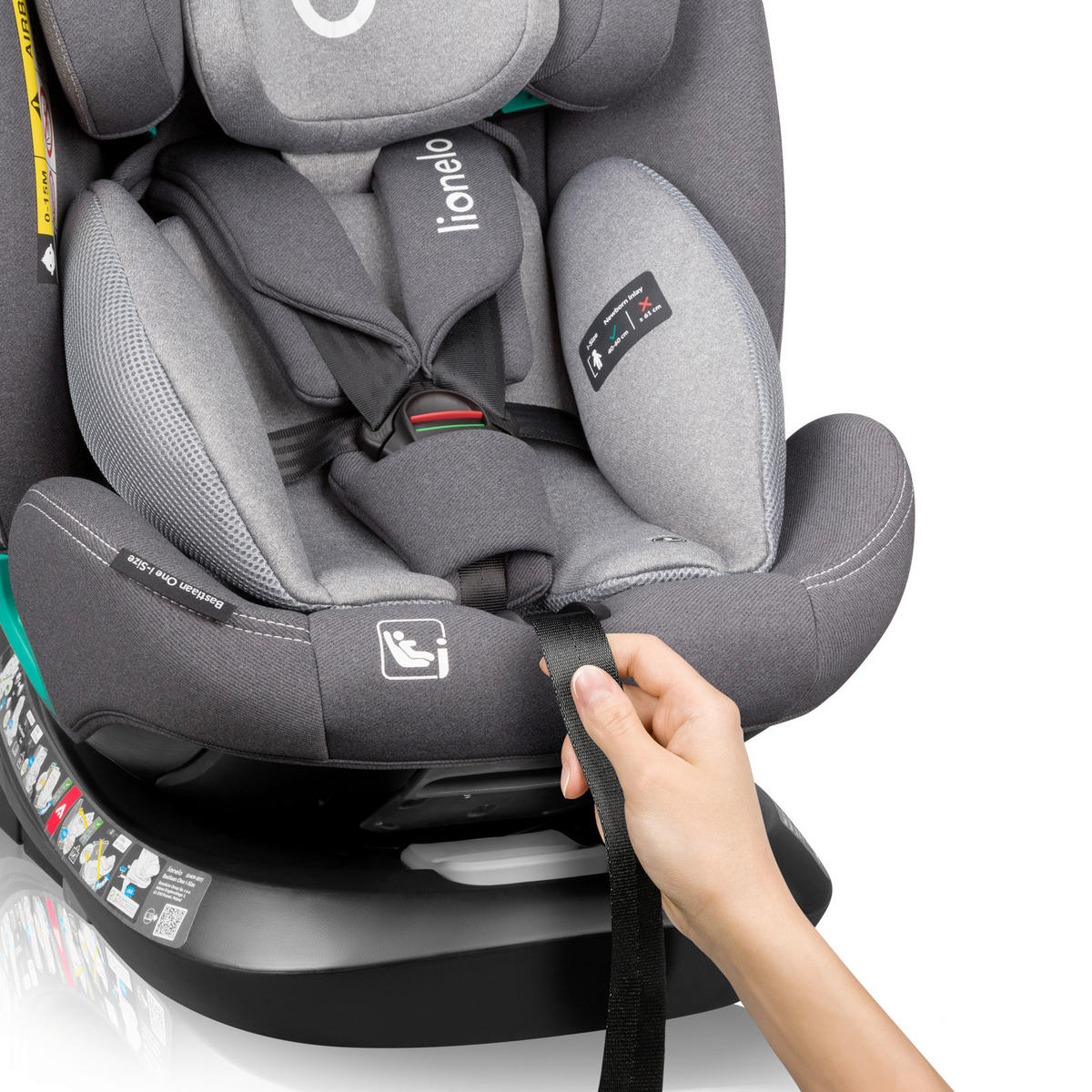 KINDERAUTOSITZ  - Grau, Basics, Kunststoff (44,5/60/81cm) - Lionelo